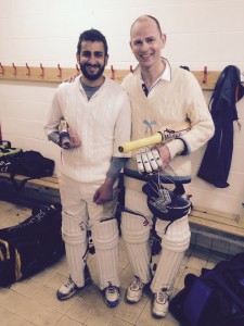 Thorpe (left) and Hussain (right) celebrate the win at Forest Row